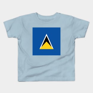 Saint Lucia Flag Kids T-Shirt